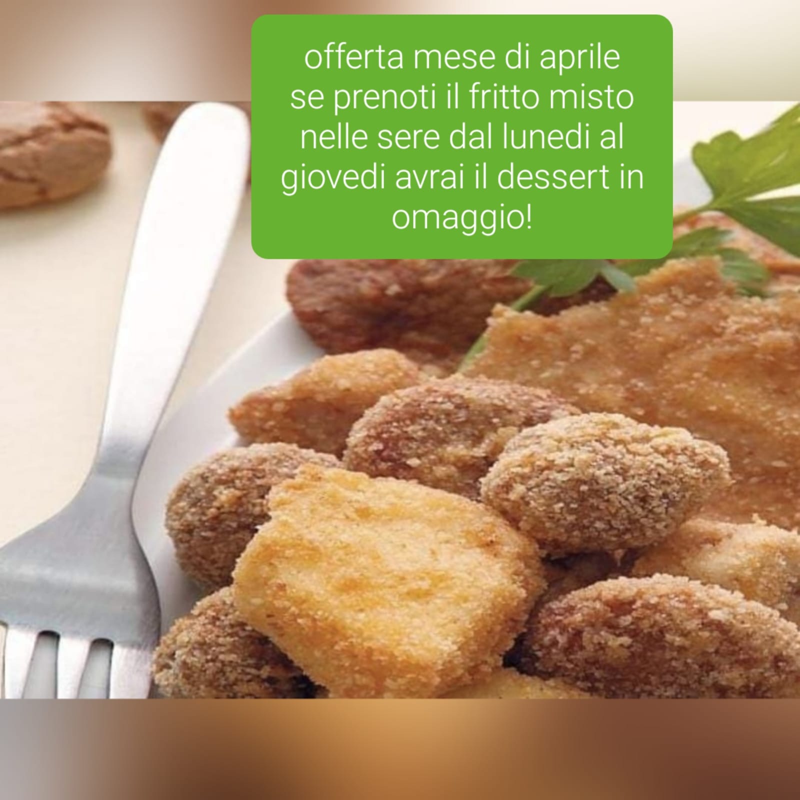 fritto misto e dessert